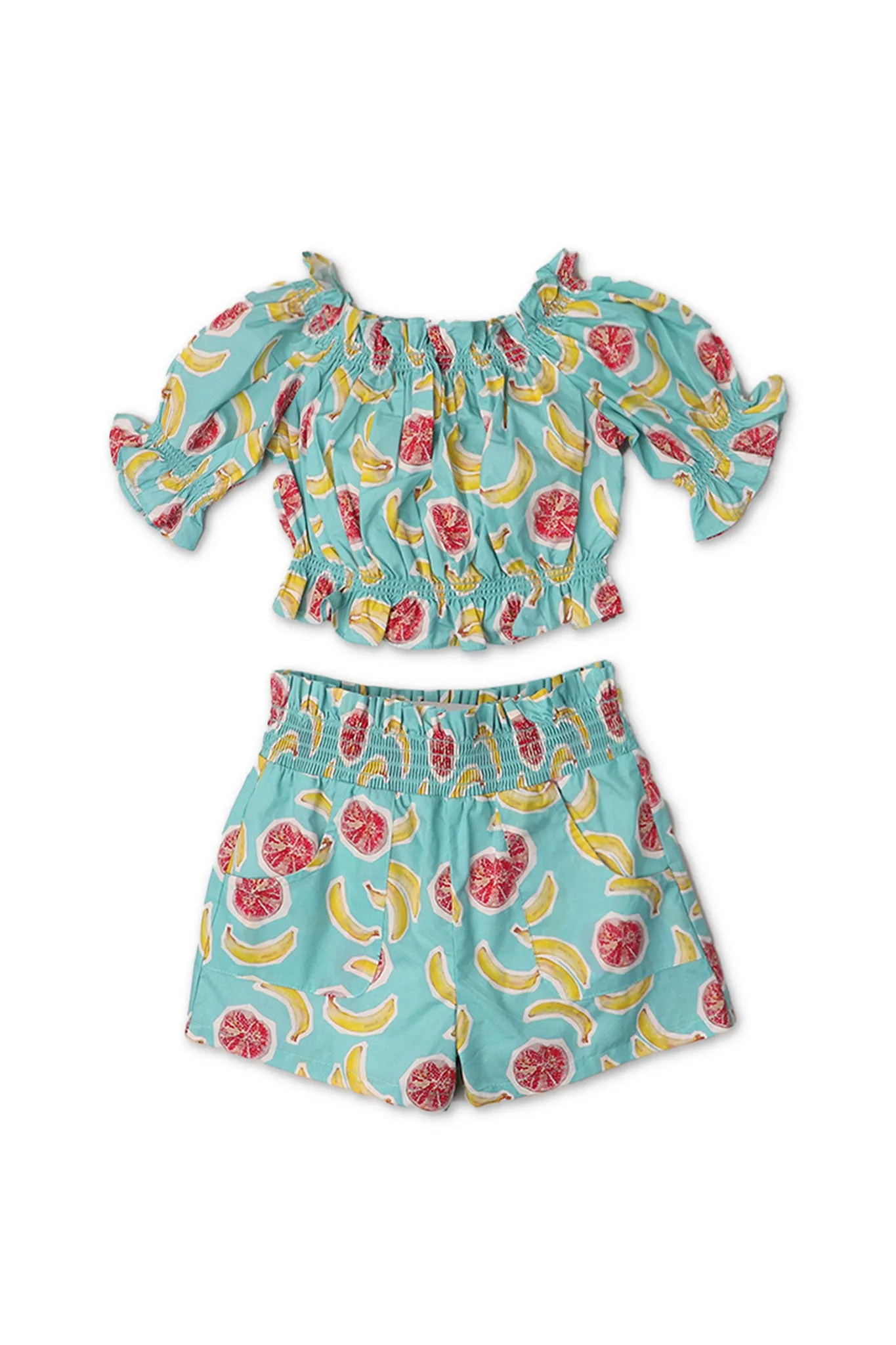 Gingersnaps Banana and Passion Fruit Top and Shorts Set