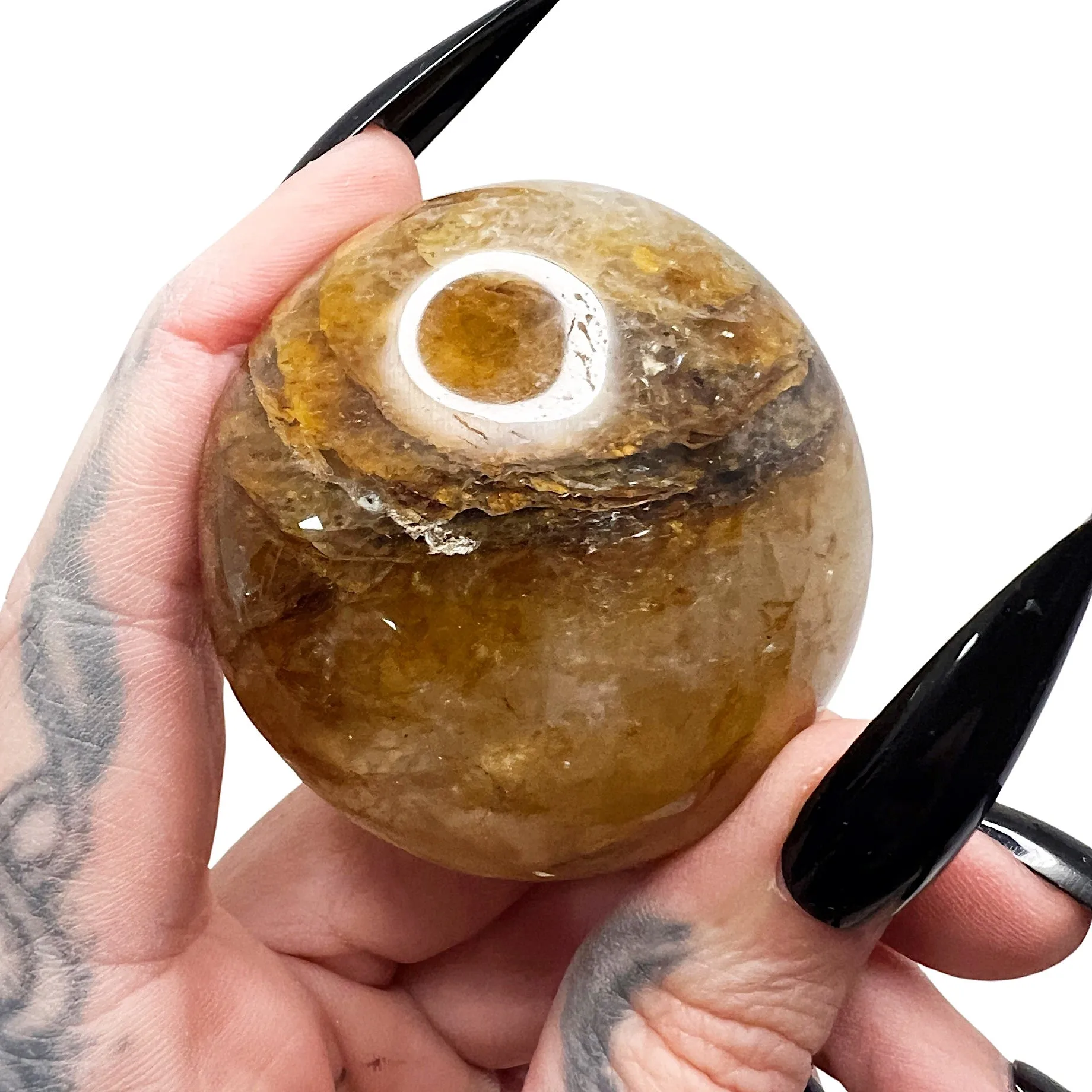 Golden Healer Palm Stone