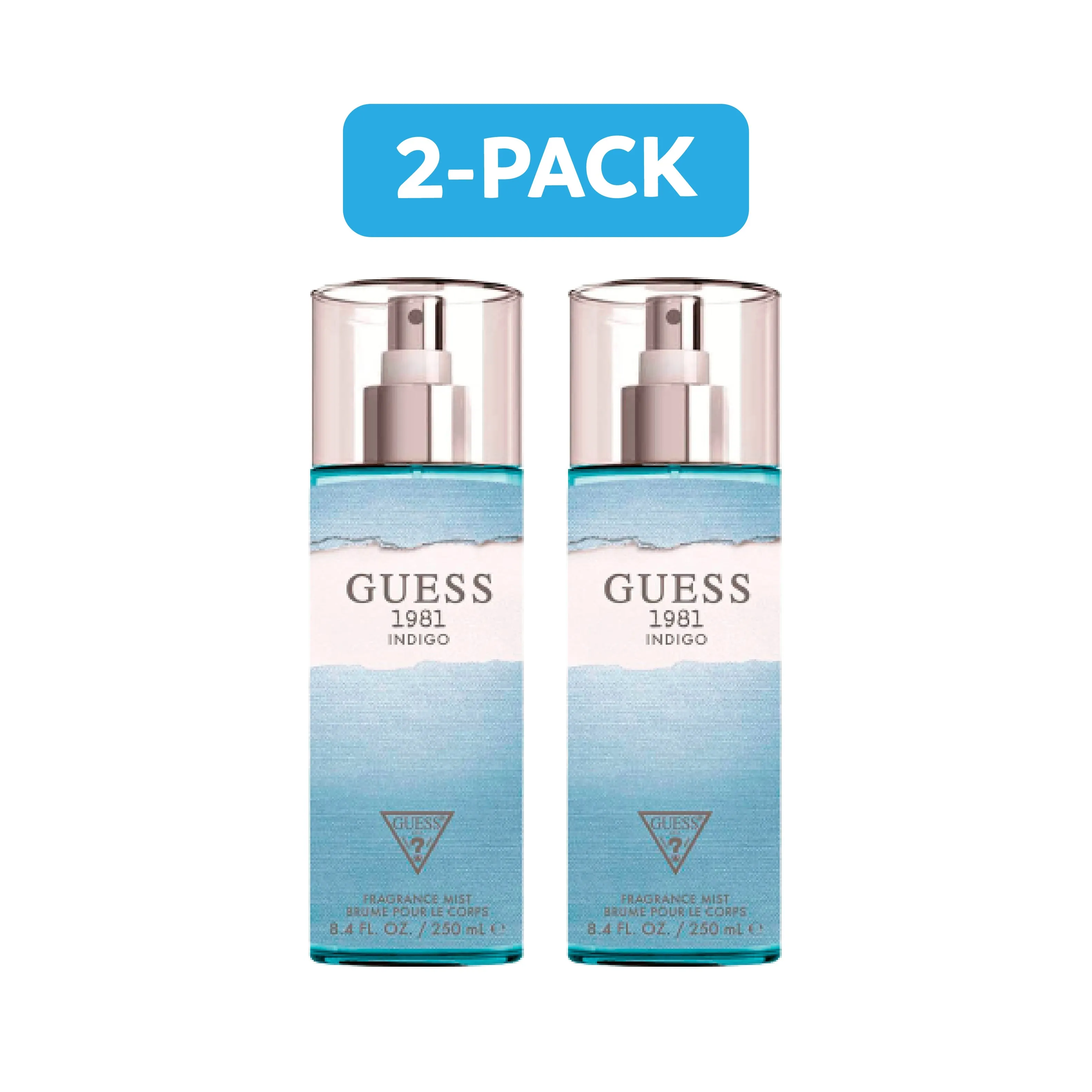 Guess 1981 Indigo Fragrance Mist for Women 8.4 oz 250 ml (2 Pack)