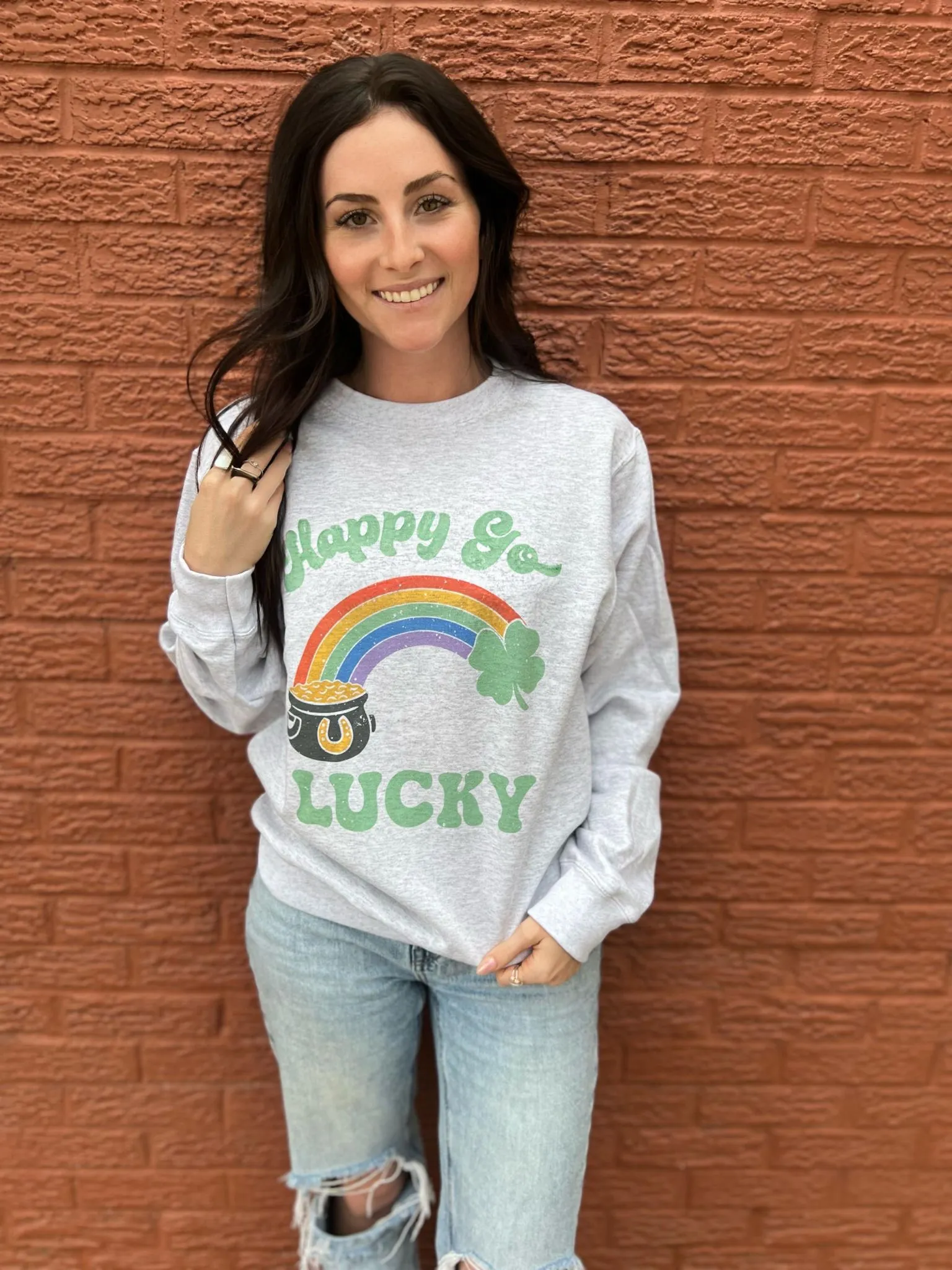 Happy Go Lucky Sweatshirt