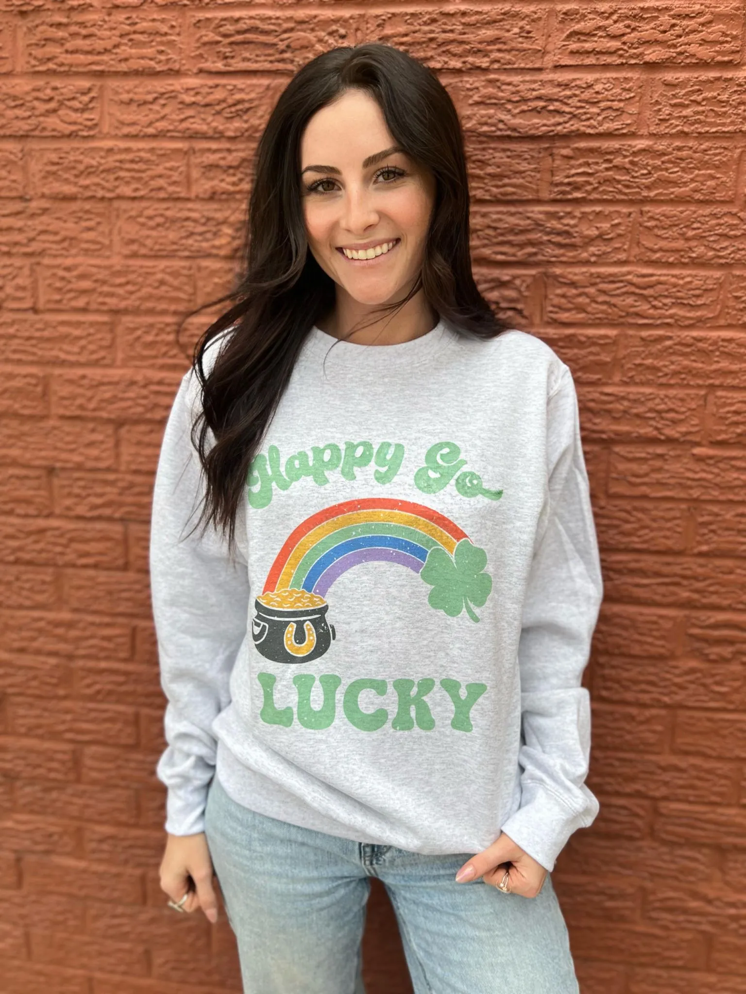 Happy Go Lucky Sweatshirt