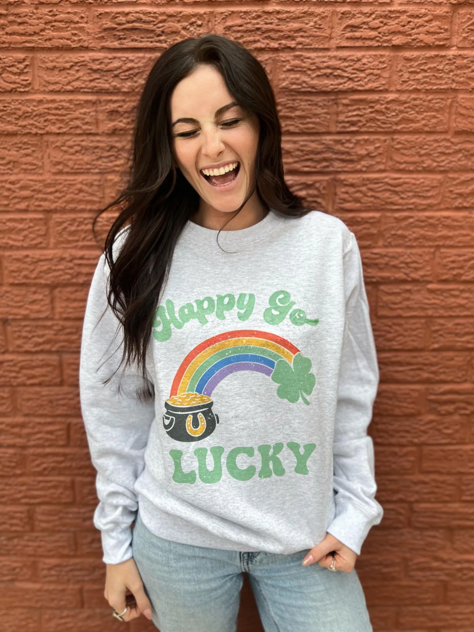 Happy Go Lucky Sweatshirt