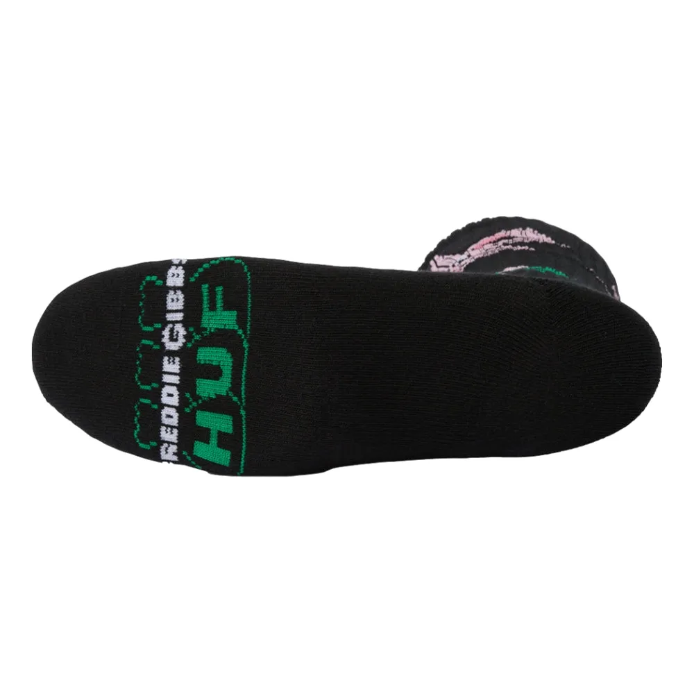 HUF HUF X FREDDIE GIBBS LUCKY CREW SOCK-BLACK