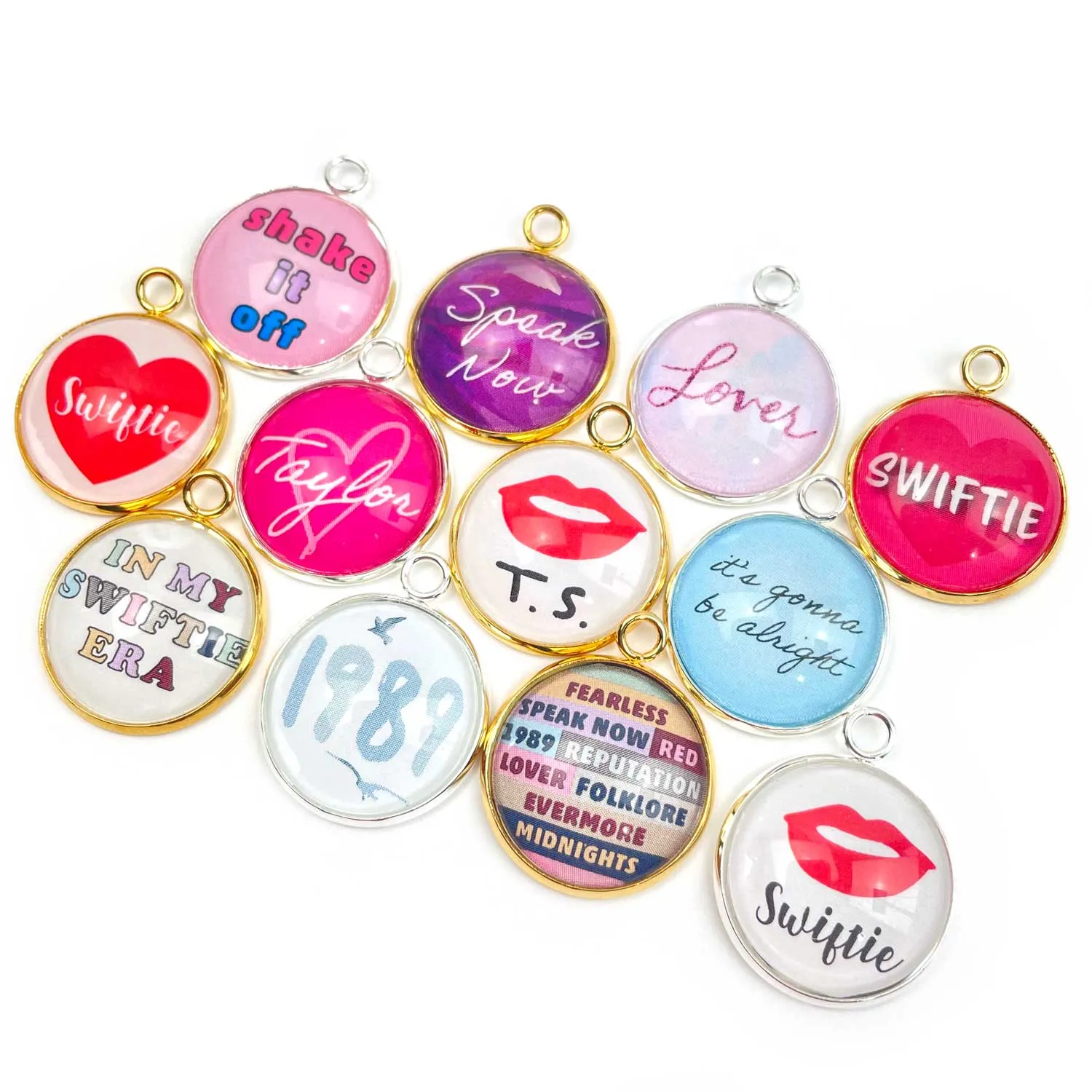 I Love Taylor Jewelry Making Charms – Wholesale Bulk Designer Glass Charms