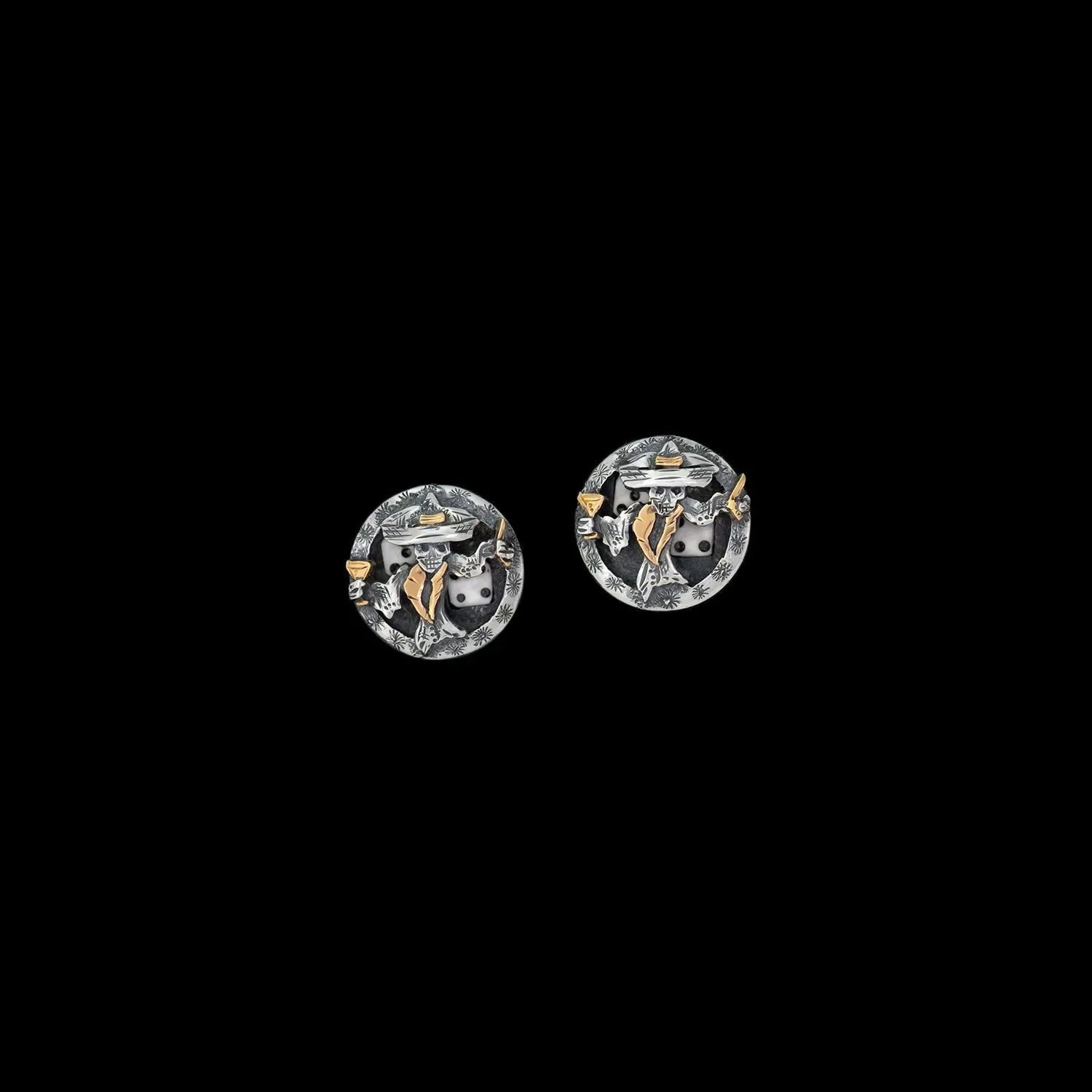 Johnny Bones Lucky 7 Cufflinks