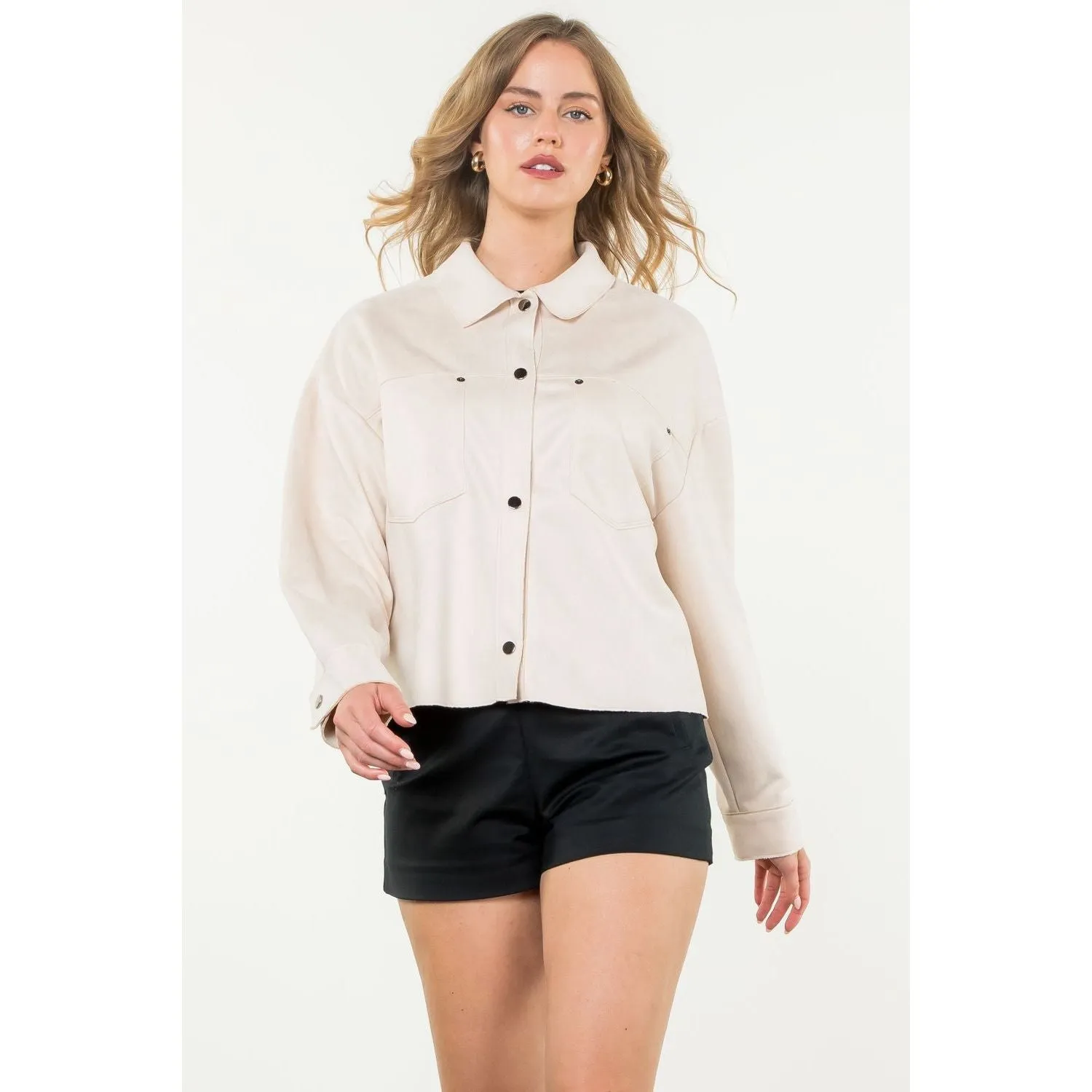 Josette Button Up Suede THML Jacket