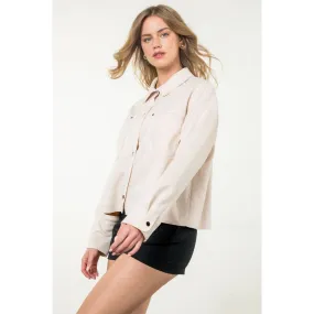 Josette Button Up Suede THML Jacket