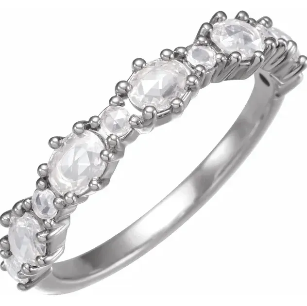 Juliette Oval Diamond 1/2 Eternity 5/8 CTW Anniversary Band