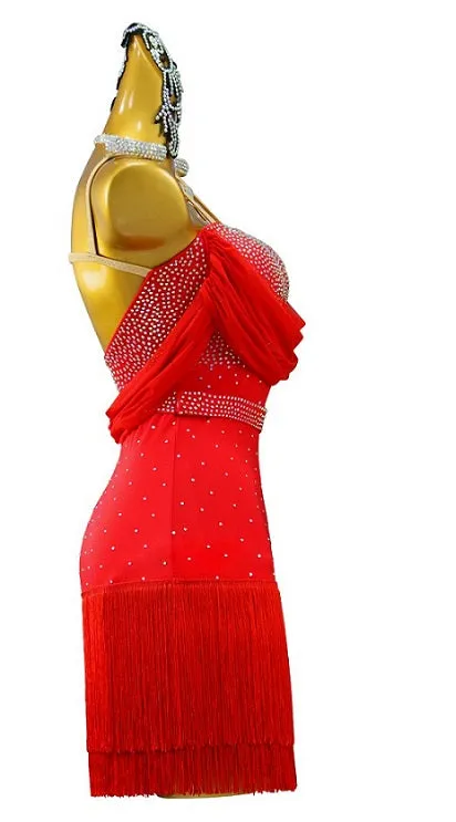 Latin Dance Dress | Custom - Made | QY04