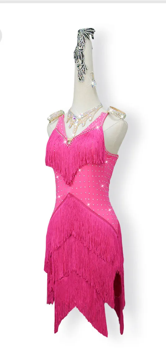 Latin Dance Dress | Custom - Made | QY45