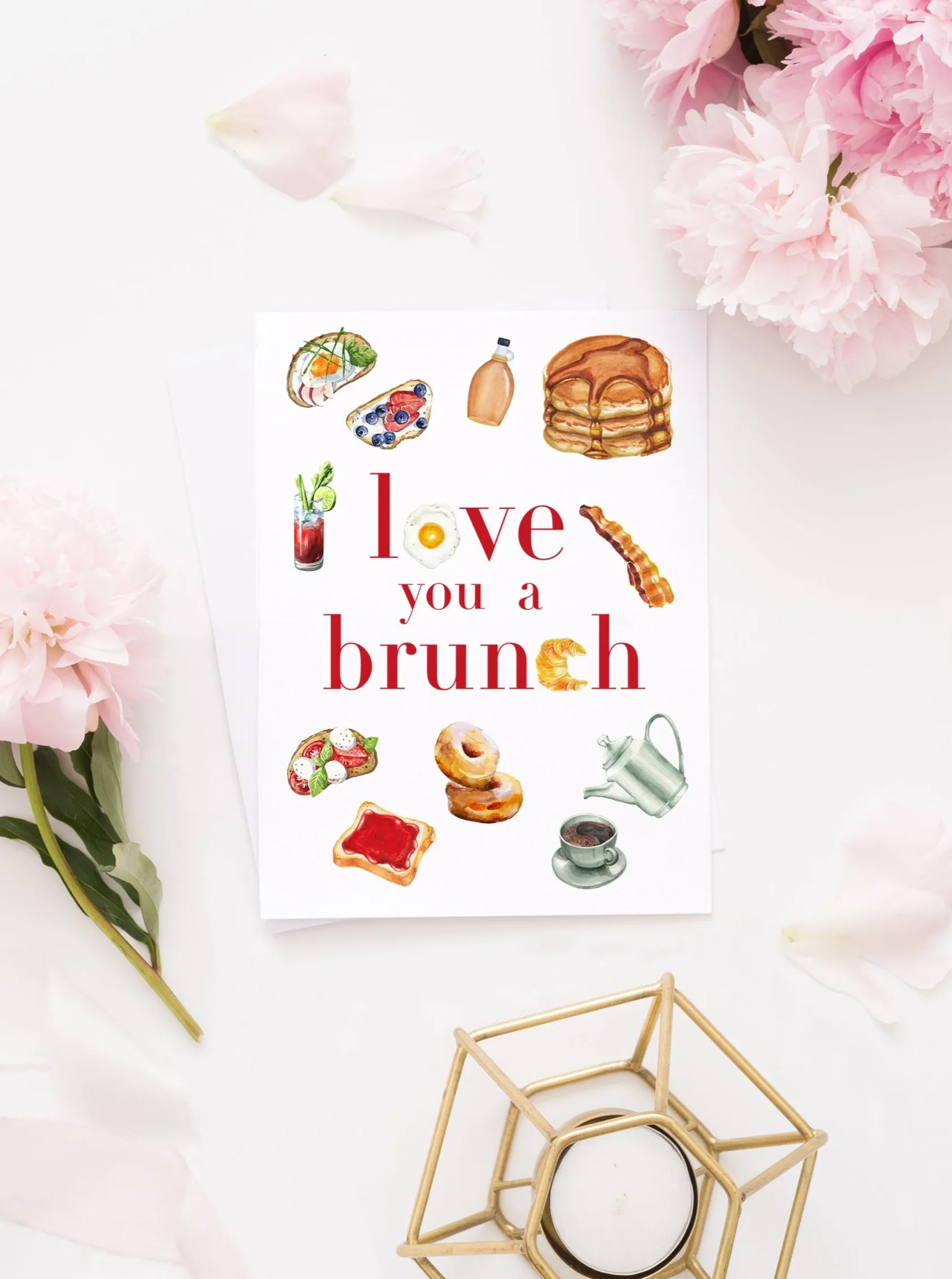 Love You A Brunch Valentine's Day Card