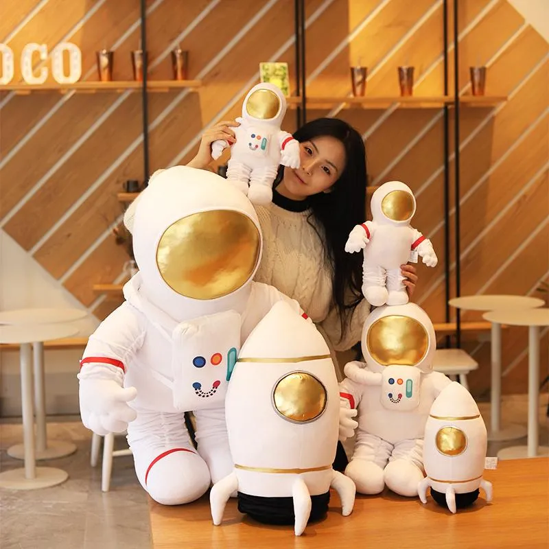 Lovely Space astronaut doll rocket plane plush toy doll doll boys pillow children's birthday gift stuffed animals  kawaii plush