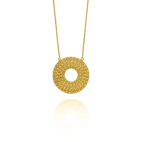 MEREDITH GOLD ADJUSTABLE NECKLACE FILIGREE