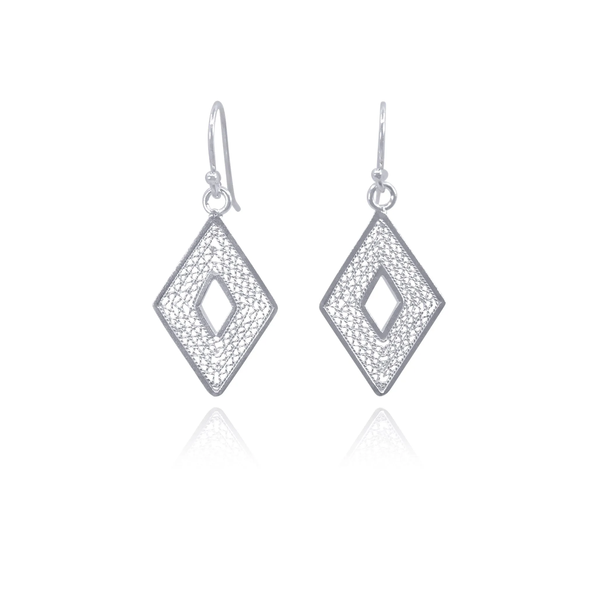 MILLIE IN SILVER SMALL EARRINGS FILIGREE