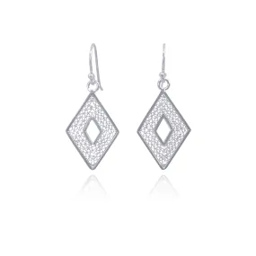 MILLIE IN SILVER SMALL EARRINGS FILIGREE