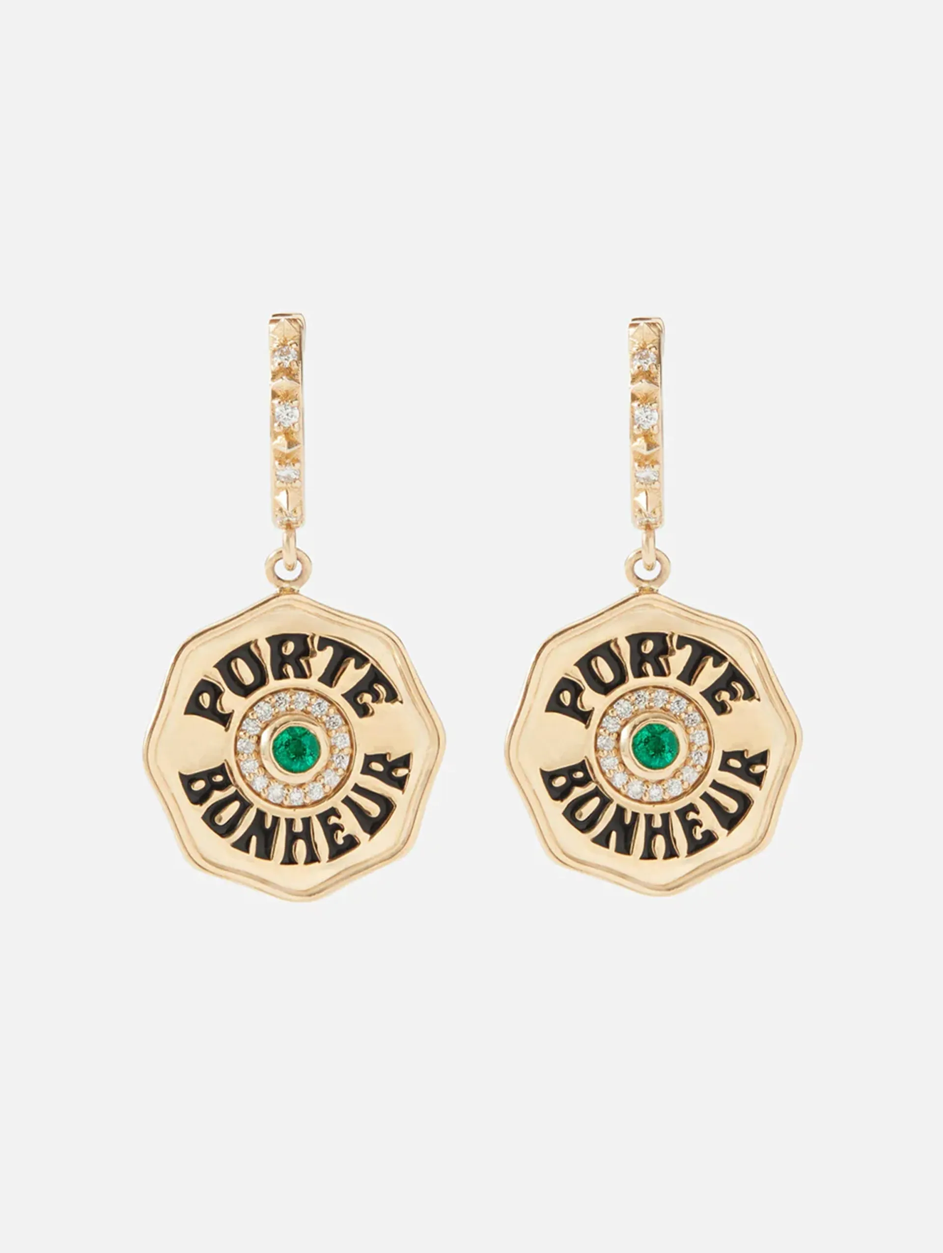 Mini Port Bonheur Coin Earrings