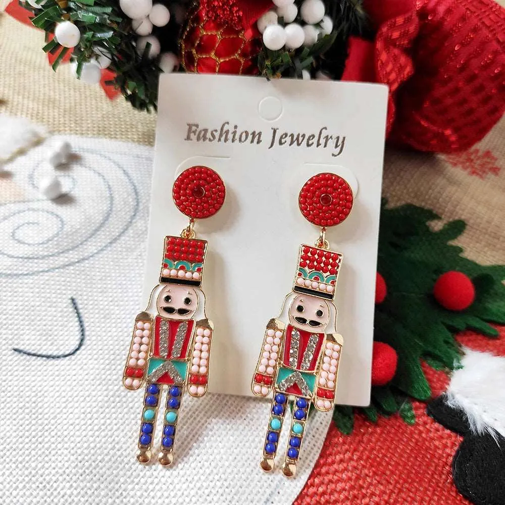 Nutcracker Soldier Fashion Earrings