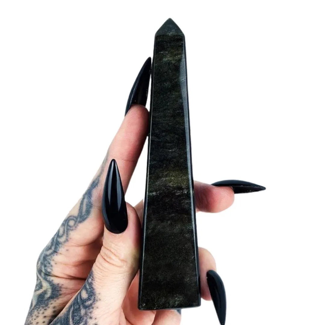 Obsidian (Golden Sheen) Obelisk