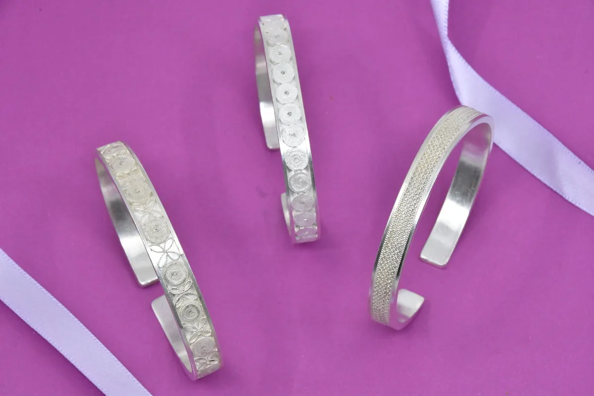 OCTAVIA SILVER SILVER CUFF BRACELET