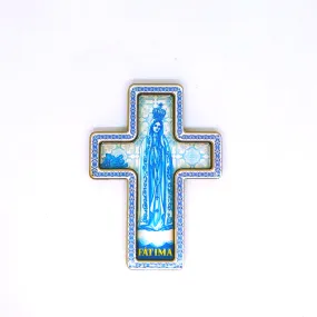 Our Lady of Fatima Cross Magnet