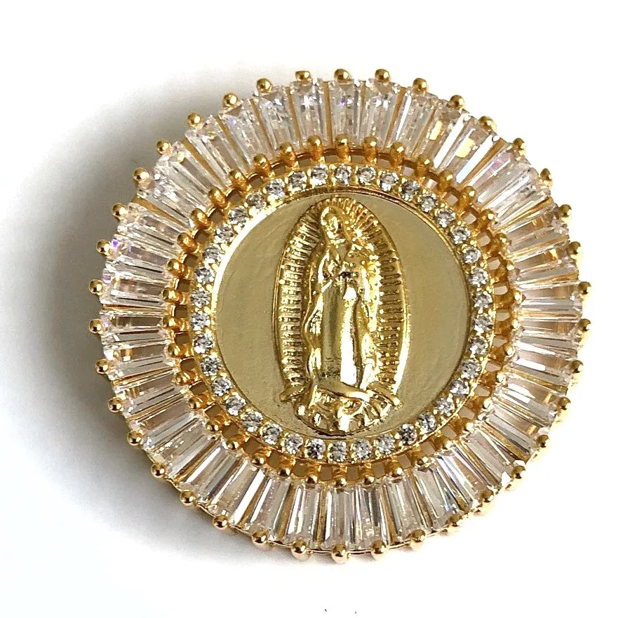 Our Lady of Guadalupe Gold Plated Medal Necklace for Woman