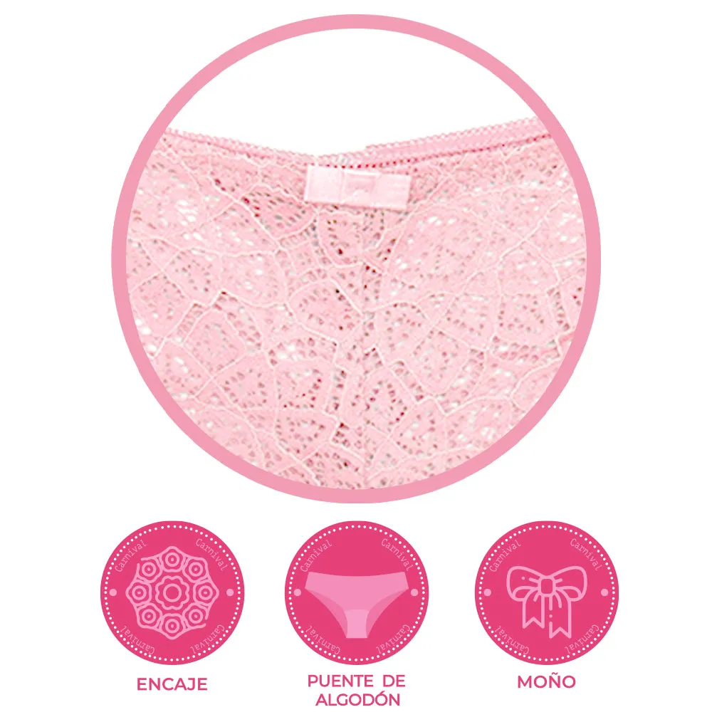 Pantie coordinable con encaje 74267 Carnival