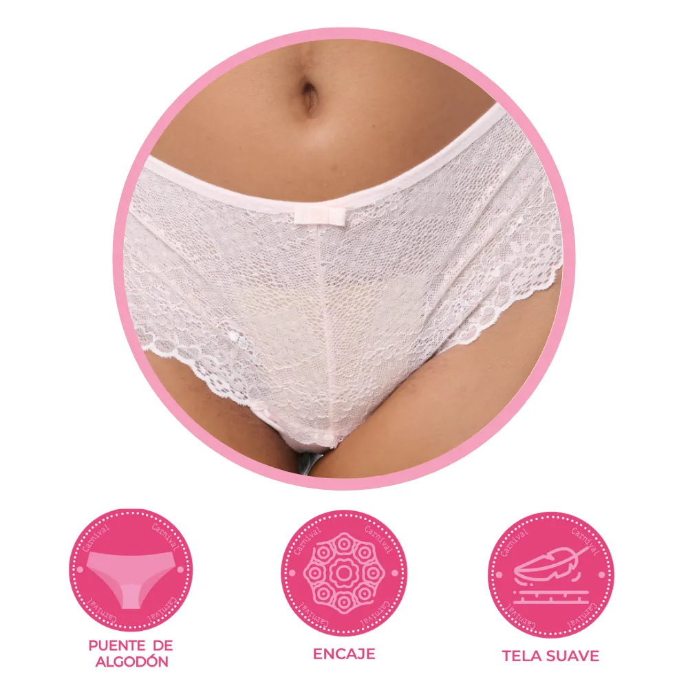 Panty coordinable con detalles de encaje  74669 Lady Carnival