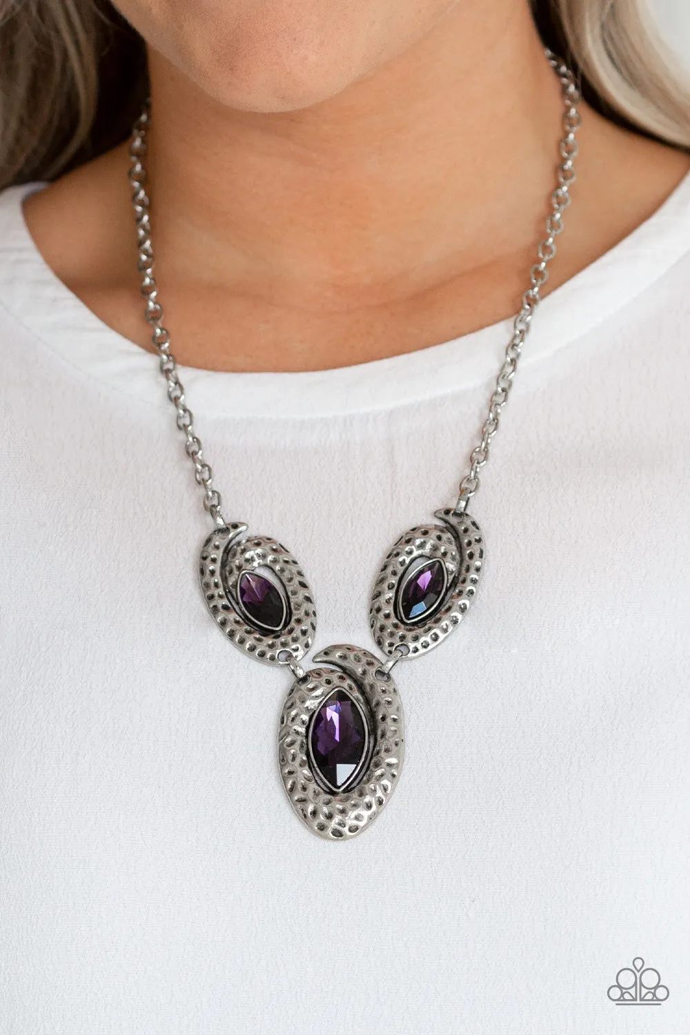 Paparazzi Necklace ~ Metro Mystique - Purple