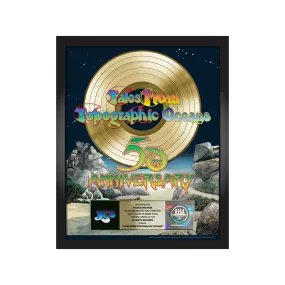 Personalized "Tales From Topographic Oceans" 50th Anniversary RIAA Record