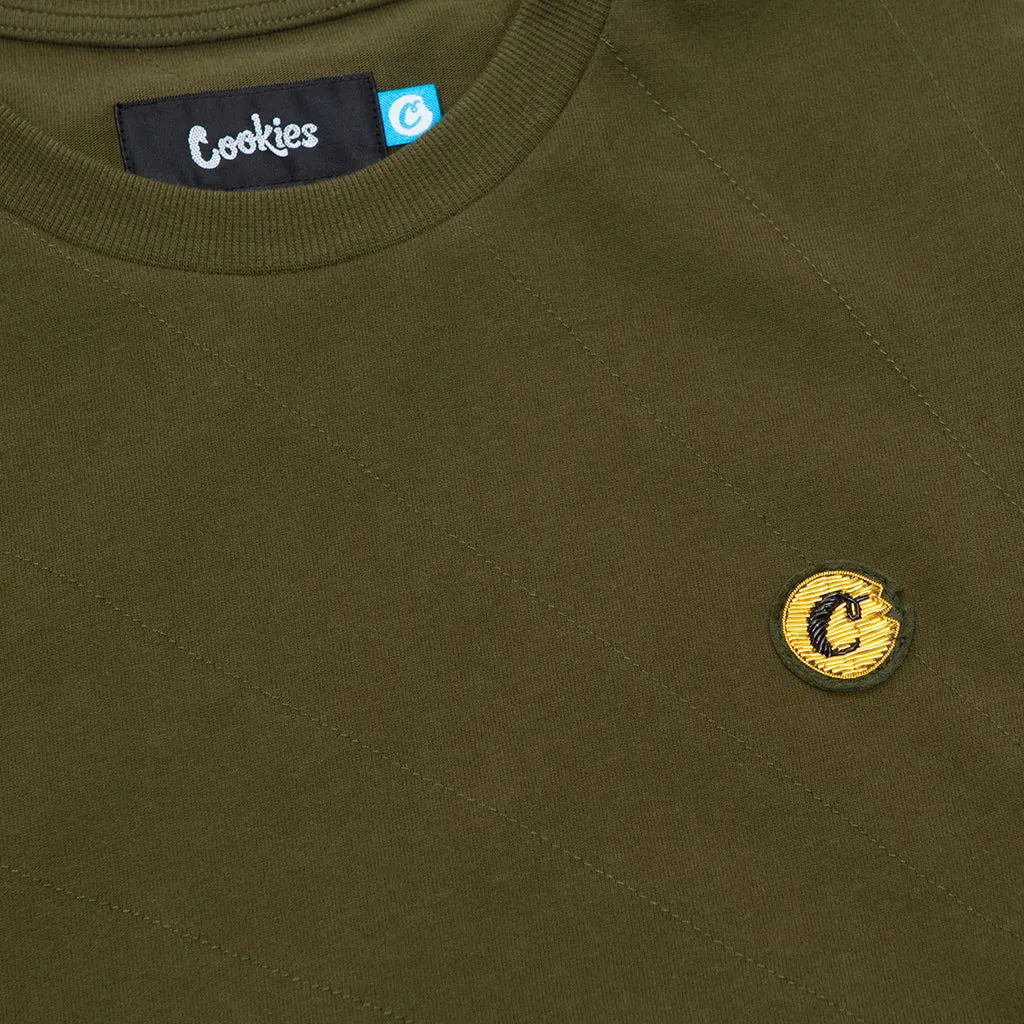 PROHIBITION BRUSHED COTTON TEE OLIVE