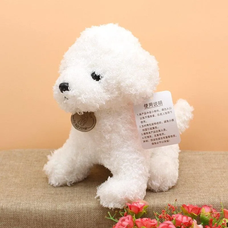 Real Life Teddy Dog Poodle Plush Toys Suffed Animal Doll For Christmas Birthday Gift Free Shipping