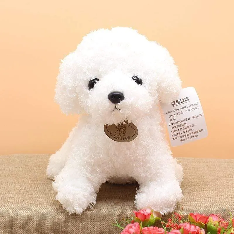 Real Life Teddy Dog Poodle Plush Toys Suffed Animal Doll For Christmas Birthday Gift Free Shipping