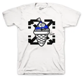 Retro 14 Hyper Royal Shirt - Lucky Charm - White