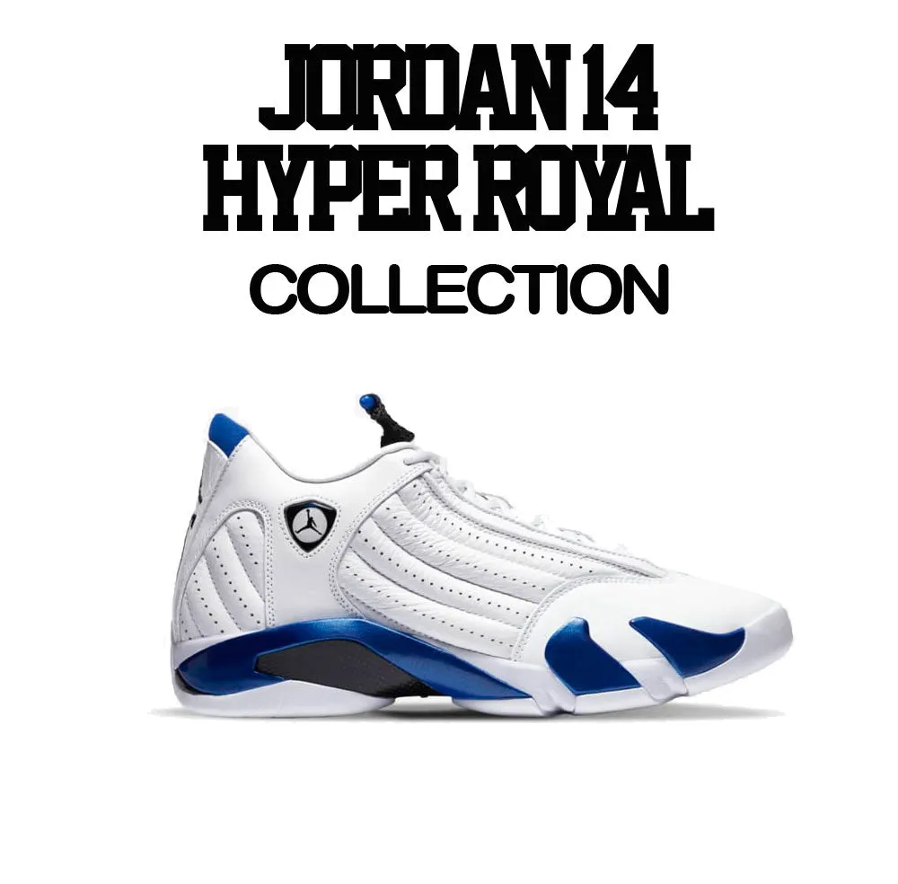 Retro 14 Hyper Royal Shirt - Lucky Charm - White