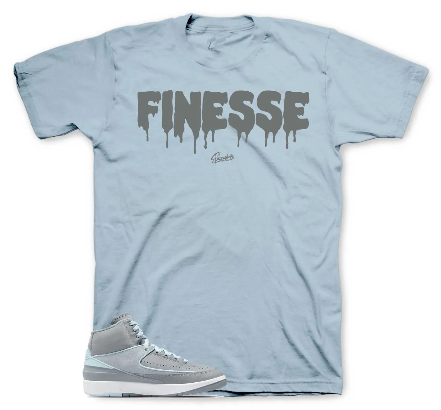 Retro 2 Cool Grey Shirt - Finesse - Light BLue