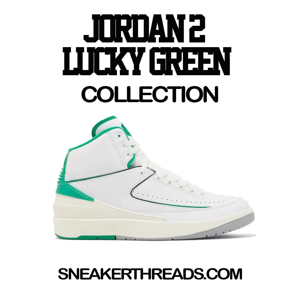 Retro 2 Lucky Green Shirt - Focus on Cash - White