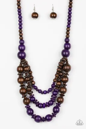 Rio Rainbows - Purple Paparazzi Necklace