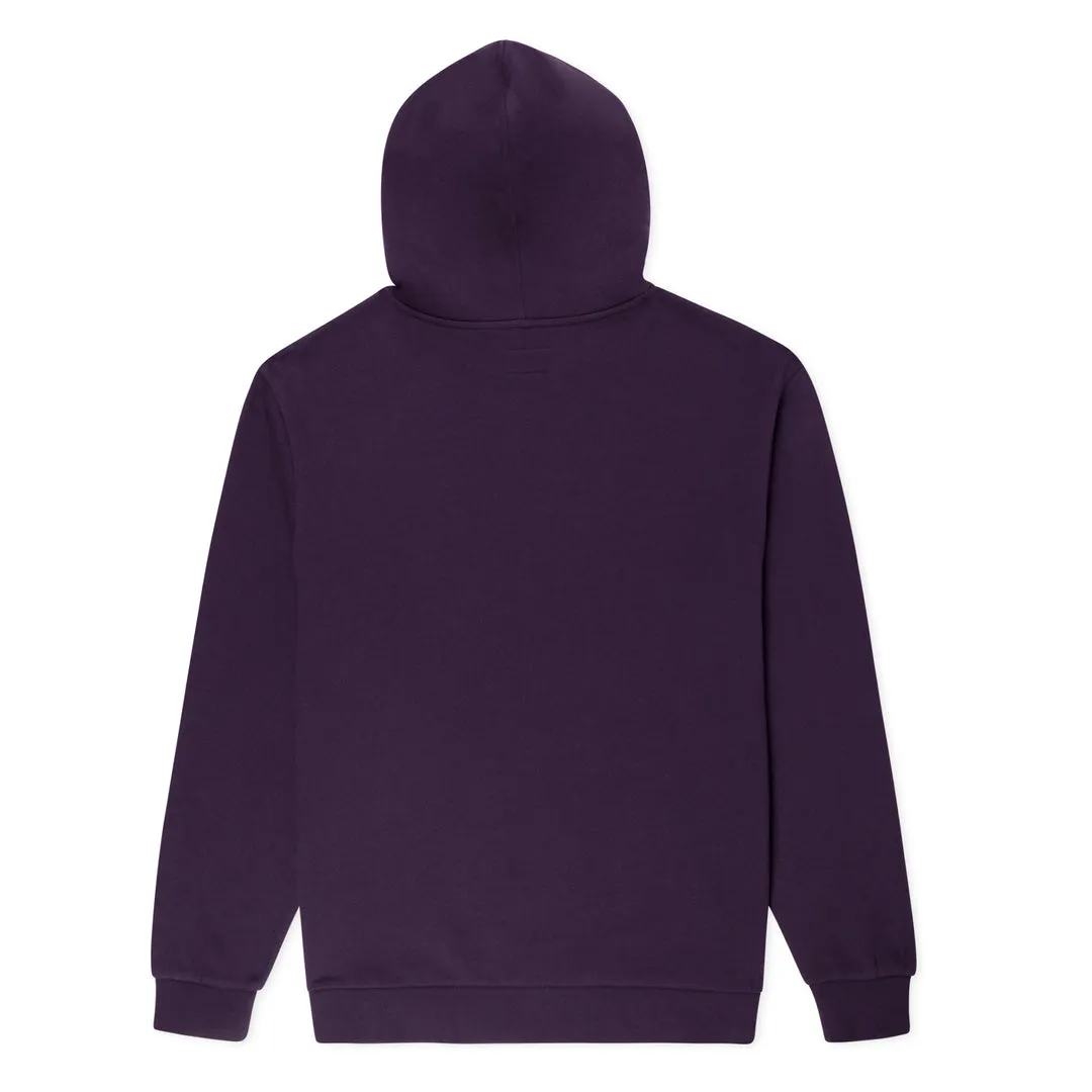 RIPNDIP RIPNDIP RUBBER LOGO HOODIE-DARK PURPLE