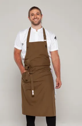 Ross Olive Green bib Chef Apron Large Size