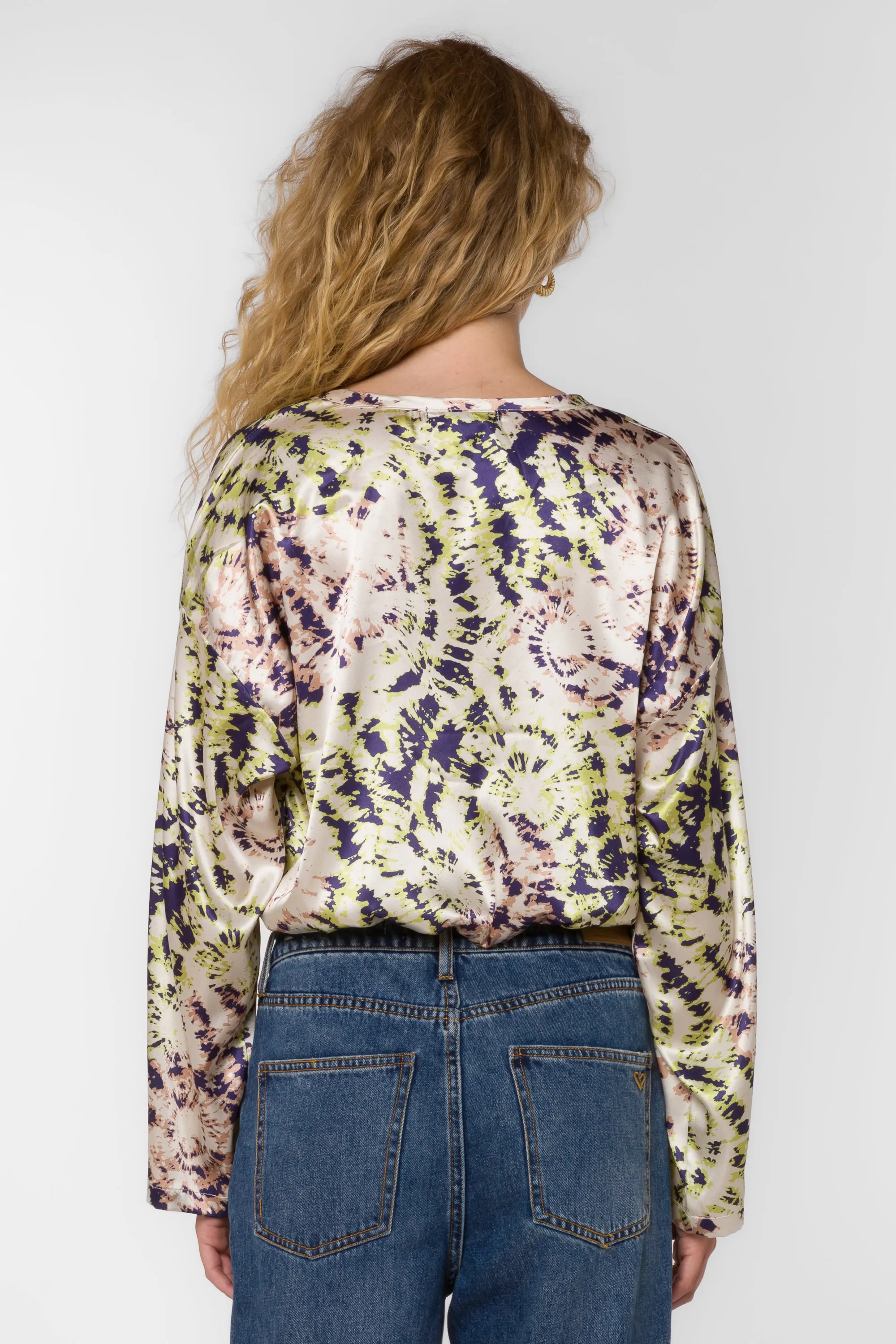 Sadona Purple Multi Tie Dye Blouse