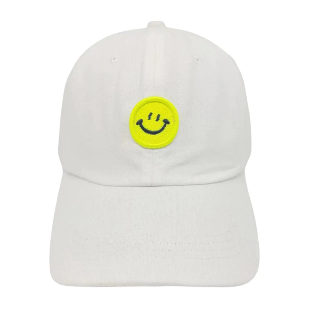 Smile Accented Solid Baseball Cap