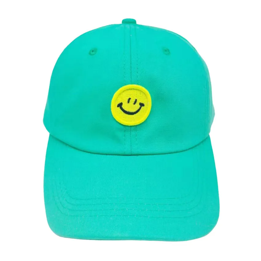 Smile Accented Solid Baseball Cap