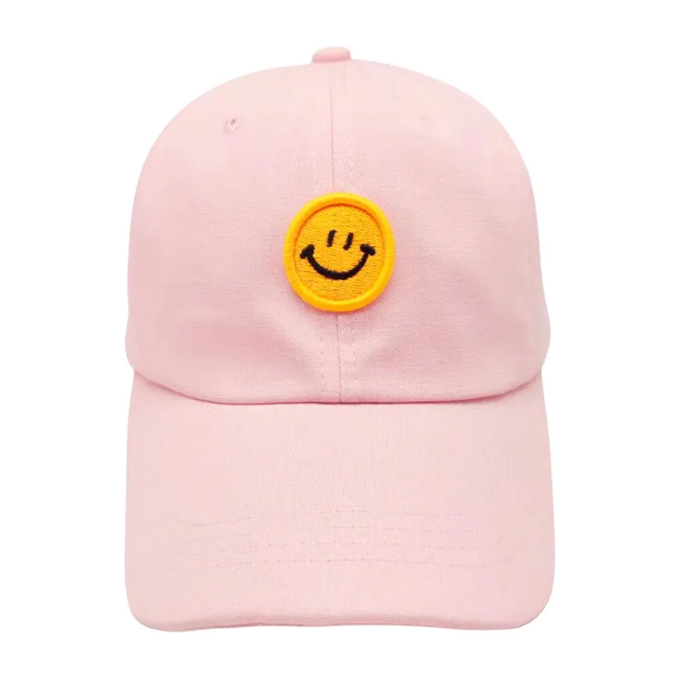 Smile Accented Solid Baseball Cap