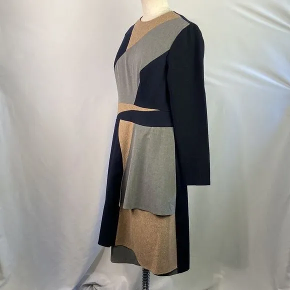 StogovaTanGray Black Color Block Dress