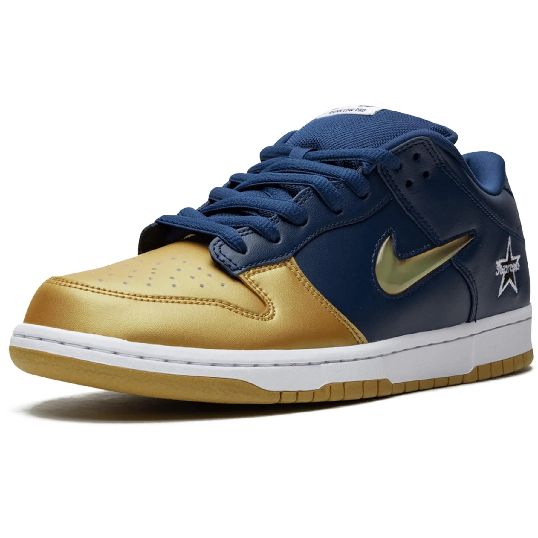 Supreme x Nike Dunk SB Low QS 'Metallic Gold'