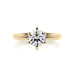 Talia Diamond Engagement Ring - 18K Yellow Gold