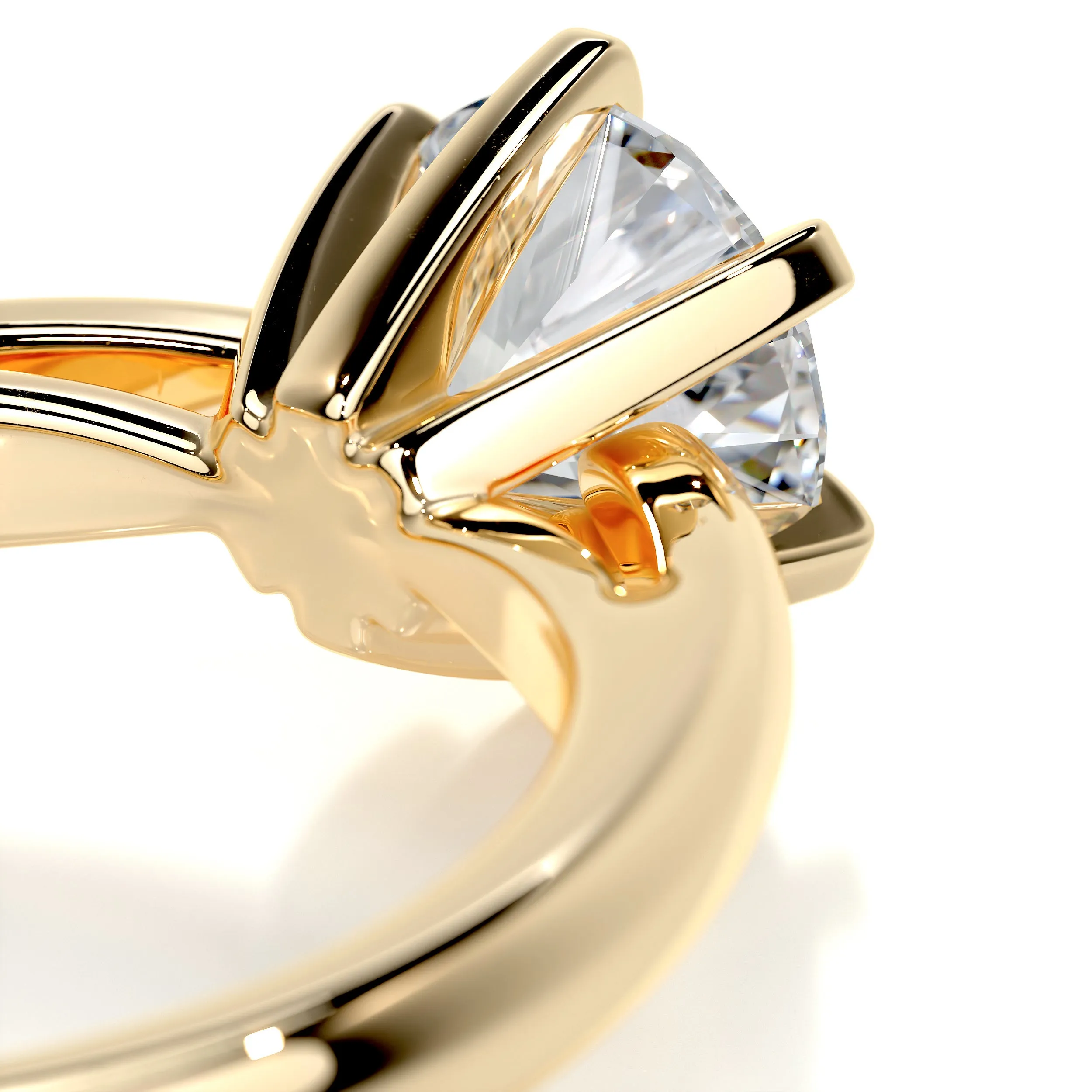 Talia Diamond Engagement Ring - 18K Yellow Gold