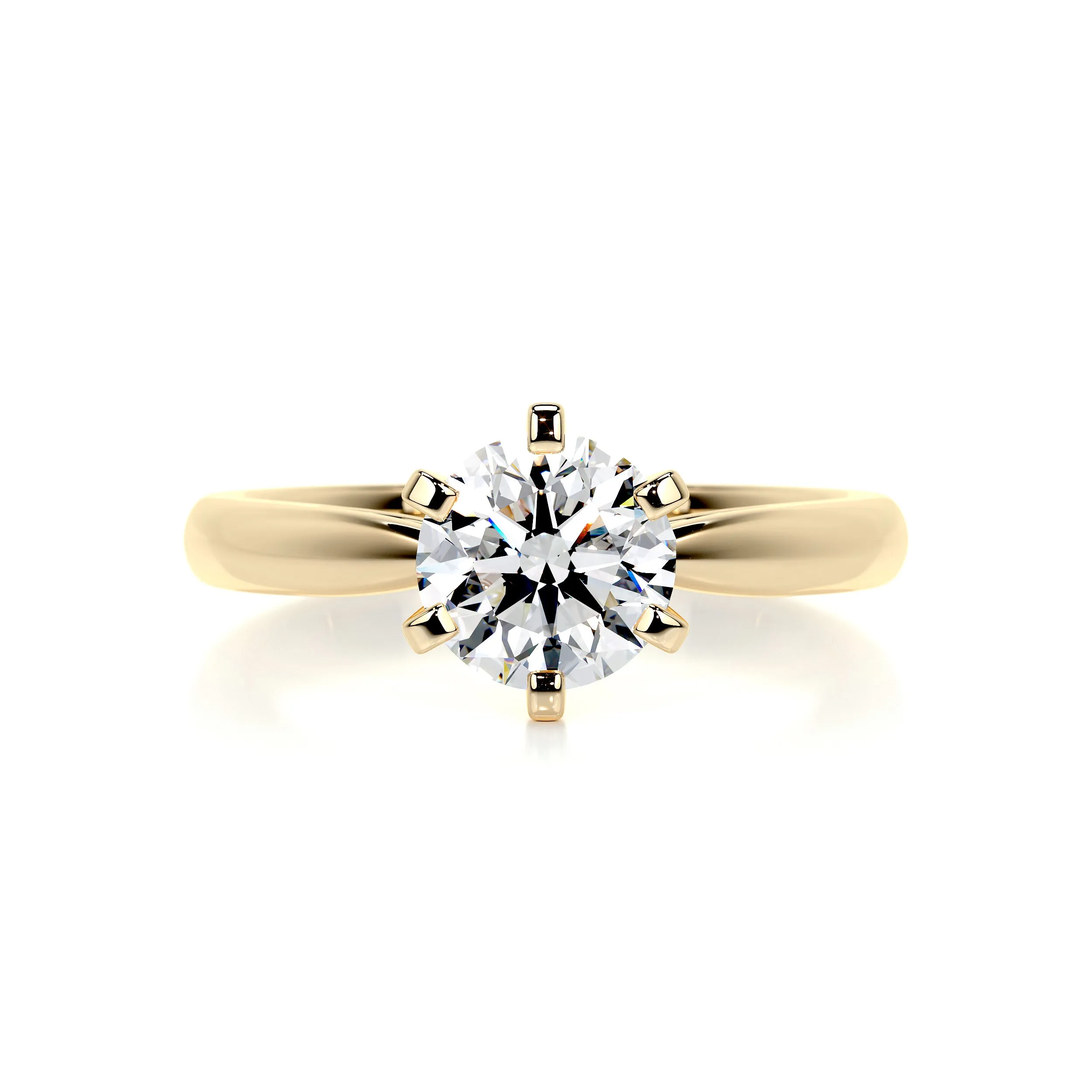 Talia Diamond Engagement Ring - 18K Yellow Gold