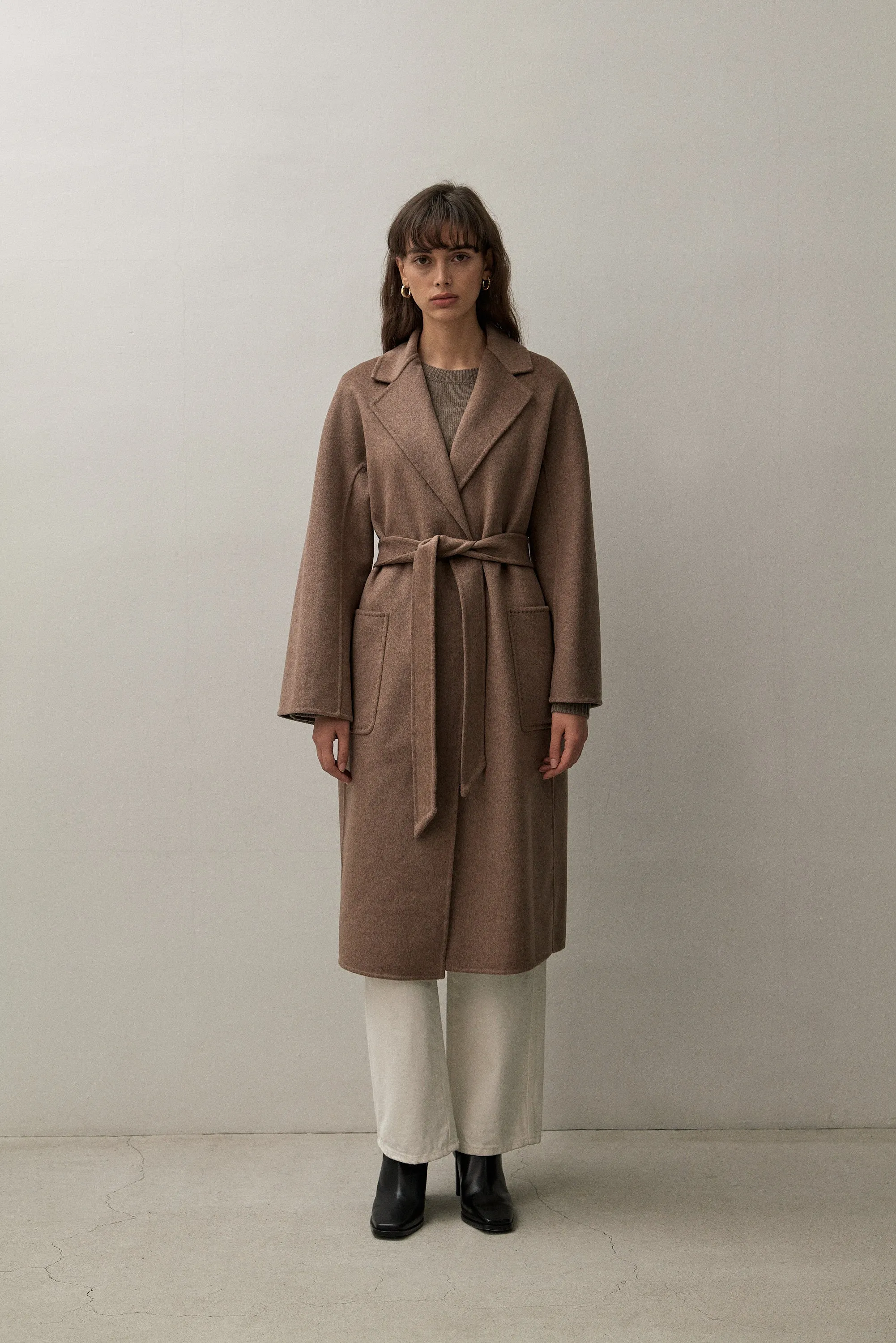 THE CLASSIC COAT - CHOCOLATE MELANGE