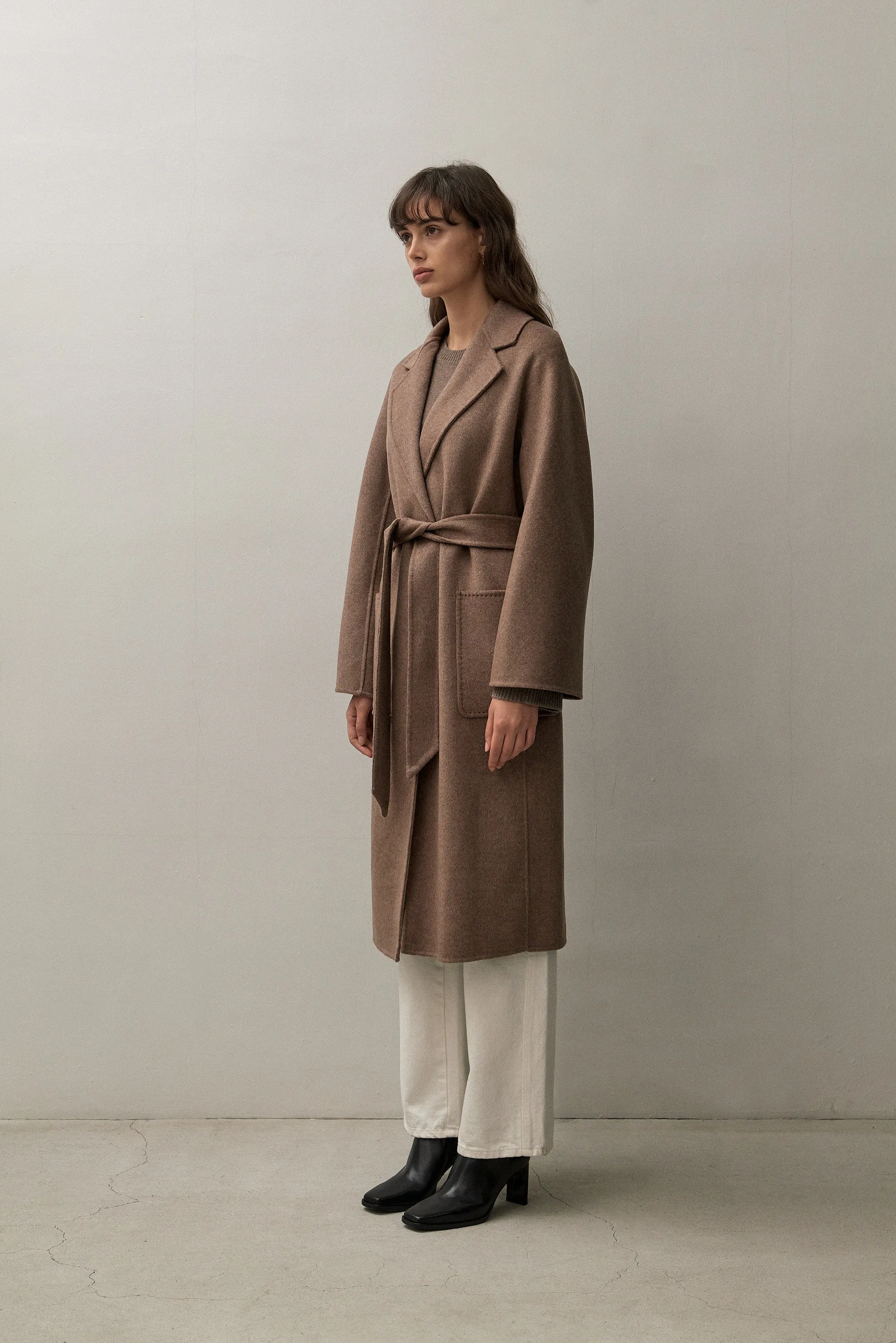 THE CLASSIC COAT - CHOCOLATE MELANGE